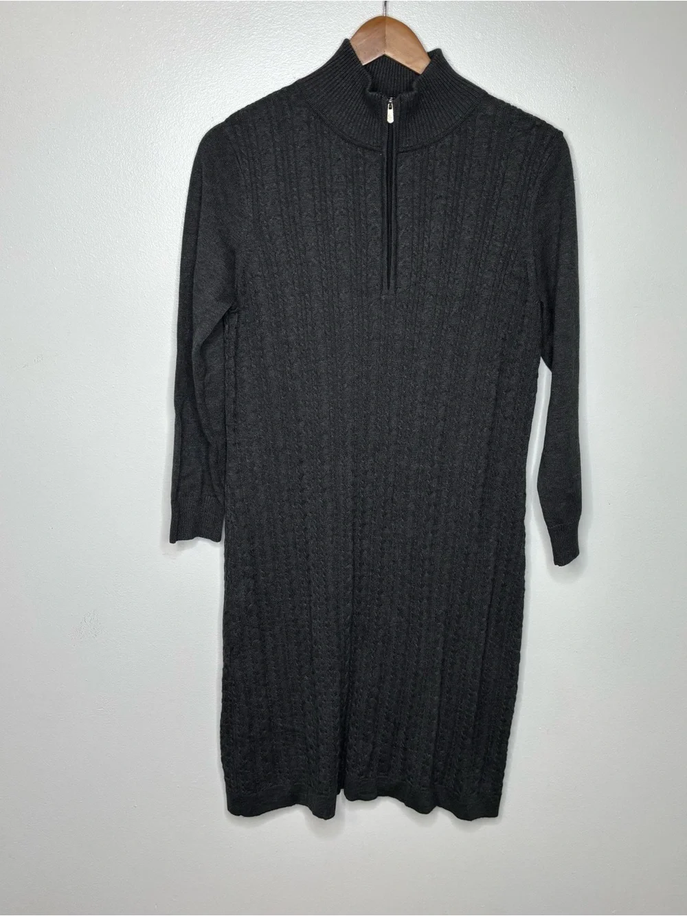 NWT Tommy Bahama Pickford New Cable Knit Half Zip Sweater Dress Sz Medium